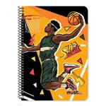 SPIRAL NOTEBOOK 17Χ25 2S 60SH MUST TOP GAME