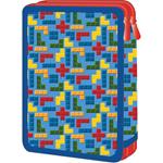 DOUBLE DECKER PENCIL CASE FILLED MUST TEAM 15X5X21 BRICKS