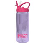 WATER CANTEEN PS 500ML WITH STRAW 6,5X21,5CM 4COL MUST TEAM