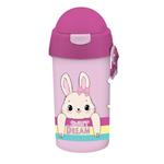 WATER CANTEEN PP 500ML WITH STRAW 9X19CM GIRL 4DES MUST TEAM