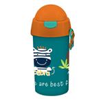 WATER CANTEEN PP 500ML WITH STRAW 9X19CM BOY 4DES MUST TEAM