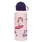 WATER CANTEEN ALUMINIUM 500ML 6,5X21CM GIRL 4DES MUST TEAM