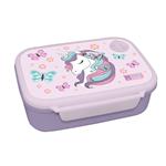 LUNCH BOX PP 800ML & WATER CANTEEN ALUMINIUM 500ML SET LOVELY UNICORN MUST TEAM