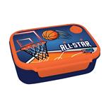 LUNCH BOX PP 800ML 18Χ13X6CM BOY 4DES MUST TEAM