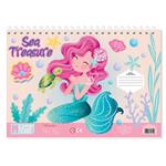 PAINTING BLOCK MUST TEAM GIRL 23X33 40SH  STICKERS-STENCIL-2 COLORING PG  2DESIGNS 2