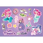 PAINTING BLOCK MUST TEAM GIRL 23X33 40SH  STICKERS-STENCIL-2 COLORING PG  2DESIGNS 2