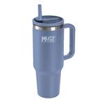 VACUUM CUP STAINLESS STEEL 1,200ML WITH STRAW 14.6Χ27CM BLUE MUST TEAM