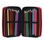 Triple Decker School Pencil Case Filled Must Team Let's Play