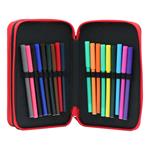 Triple Decker School Pencil Case Filled Must Team Let's Play