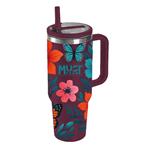 VACUUM CUP STAINLESS STEEL 1200ML WITH STRAW 27X10X7.5CM MUST TEAM DESIGN 2