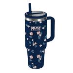 VACUUM CUP STAINLESS STEEL 900ML WITH STRAW 22.5X13X7CM MUST TEAM DESIGN 1