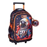 School Trolley Bag Elementary Must Team Astronaut 3 Compartments