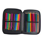 School Pencil Case Double Filled Must Team Game On