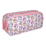 School Barrel Pencil Case Must Team Little Bunnies 2 Zippers