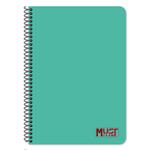 SPIRAL NOTEBOOKS 17X25CM 3SUBS 90SH MONOCHROME MUST TEAM 4COLORS