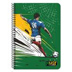 SPIRAL NOTEBOOK 17X25CM 3S 90SH MUST TEAM PLAYER