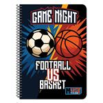 SPIRAL NOTEBOOK 17X25CM 3S 90SH MUST TEAM LIMITS