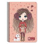 SPIRAL NOTEBOOK 17X25CM 1S 30SH MUST TEAM RAINBOW