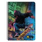 SPIRAL NOTEBOOK 17X25CM 4S 120SH MUST TEAM ROCK