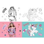STICHED NOTEBOOK 17X25CM  MUST TEAM 40SH 2DESIGNS GIRL