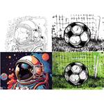 STICHED NOTEBOOK 17X25CM  MUST TEAM 40SH 2DESIGNS BOY