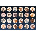 PAINTING BLOCK 23X33CM 40SH MUST TEAM STICKERS-STENCIL-2 COLORING PG  2DESIGNS JUNGLE