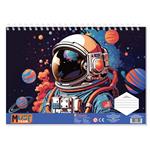 PAINTING BLOCK MUST TEAM 23X33CM 40SH  STICKERS-STENCIL-2 COLORING PG  2DESIGNS BOY 1