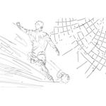 PAINTING BLOCK MUST TEAM 23X33CM 40SH  STICKERS-STENCIL-2 COLORING PG  2DESIGNS BOY 1