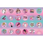 PAINTING BLOCK MUST TEAM 23X33CM 40SH  STICKERS-STENCIL-2 COLORING PG  2DESIGNS GIRL 1