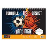 PAINTING BLOCK MUST TEAM 23X33CM 40SH  STICKERS-STENCIL-2 COLORING PG  2DESIGNS BOY 2