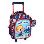 School Trolley Bag Kindergarten Must Team Mechanic 2 Compartments