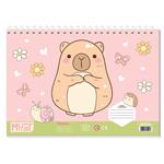 PAINTING BLOCK 23X33CM 40SH MUST TEAM STICKERS-STENCIL-2 COLORING PG  2DESIGNS CAPYBARA