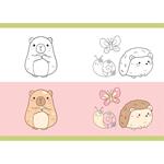 STICHED NOTEBOOK 17X25CM  MUST TEAM CAPYBARA 40SH 2DESIGNS