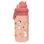 WATER CANTEEN PCTG 430ML WITH STRAW 7X17,5CM  MUST TEAM 4DES