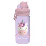 WATER CANTEEN PCTG 430ML WITH STRAW 7X17,5CM  MUST TEAM 4DES