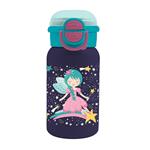 VACUUM FLASK STAINLESS STEEL 450ML WITH STRAW & STICKERS 18,5X7,5CM MUST TEAM FAIRY