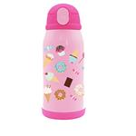 VACUUM FLASK STAINLESS STEEL 500ML WITH CASE & STRAW 21,5X8,5CM MUST TEAM CUPCAKE