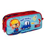 School Barrel Pencil Case Must Team Mechanic 2 Zippers