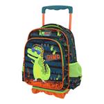 School Trolley Bag Kindergarten Must Team Music Dino 2 Compartments