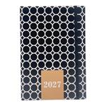 AGENDA DAILY 14X20CM 4DESIGNS RIVER MUST TEAM BLACK AND WHITE