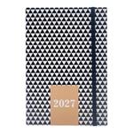 AGENDA DAILY 14X20CM 4DESIGNS RIVER MUST TEAM BLACK AND WHITE