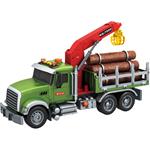 Tracter 1:12 Wood Transporter Luna Toys with crane, sound and light 41,5x14x21cm