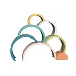 Stacking Tower Rainbow 7Pcs Luna Toys 15,5x8,3x5,5cm.