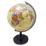 GLOBE WITH LED 20CM VINTAGE GREEK LUNA