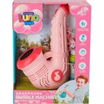 BUBBLE GUN SAXOPHONE WITH LIGHT 18,6Χ8,6Χ23CM 2COL LUNA