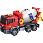 Concrete Mixer Truck 1:14 Friction Luna Toys with sound and light 31x12x18cm.