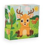 Wooden Puzzle Animal Block Luna Toys 13,5x4,5x13,5cm.