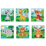 Wooden Puzzle Animal Block Luna Toys 13,5x4,5x13,5cm.