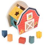 Wooden House with Shapes Luna Toys 18,3x12x17cm.