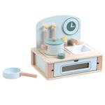 Κουζίνα Ξύλινη Επιτραπέζια Luna Toys Σετ 8 τμχ., 29,5x22,5x25,5 εκ.